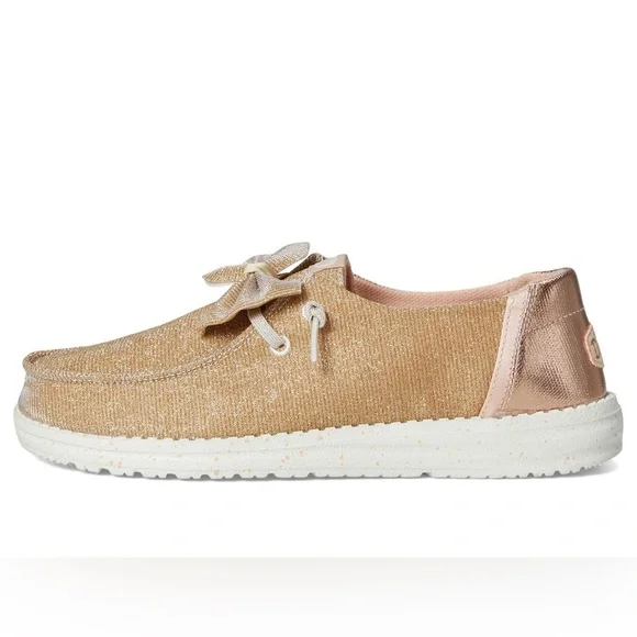 NWOT Hey Dude Wendy Sparkle Bow Shoes - Size 7 - Picture 2 of 12